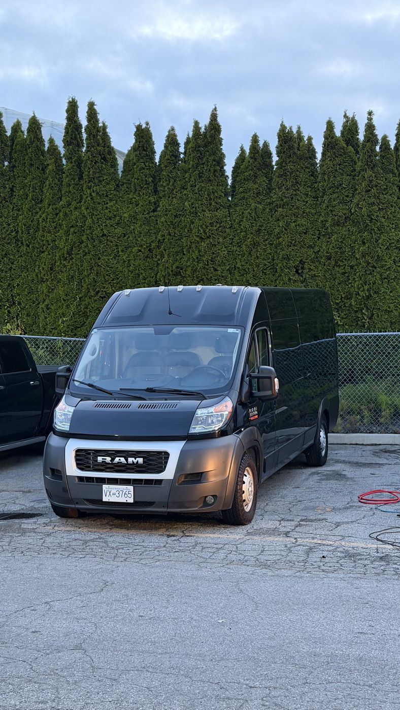 Commercial work van washing Metro Vancouver
